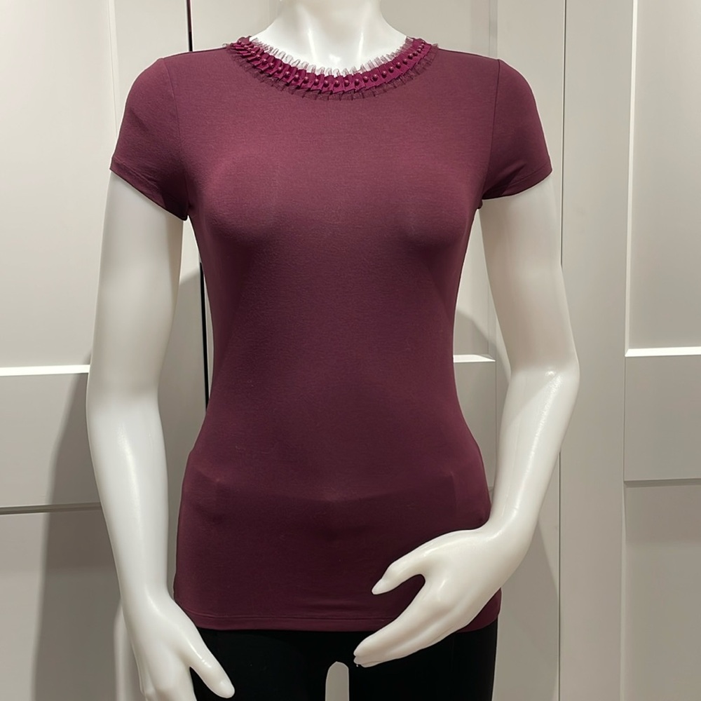 Ted Baker neck detail T-shirt size 0